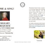 Mozart Requiem Come and Sing 2025